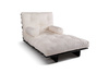Opvouwbare bank 90x200 - Slim Basic Black - Pascall Futon Ecru