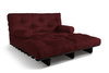 Slaapbank 140x200 - Slim Basic Black - Pascall Futon Maroon