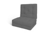 Vouwmatras 70x200 met latex - Futon Pascall Flex Latex Grijs