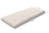Matras 90x200 natuur met latex - Futon Pascall Slim Latex Ecru