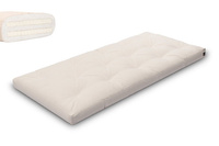 Matras 90x200 natuur met latex - Futon Pascall Slim Duo Latex Ecru
