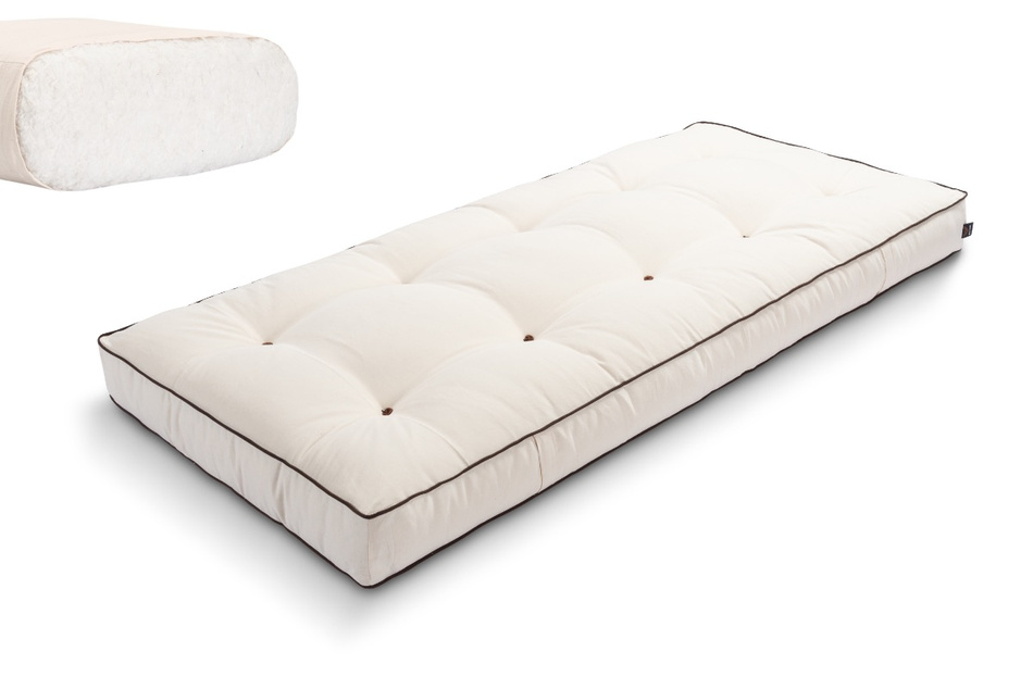 Matras 90x200 natuur - Futon Pascall Medium Natural Kedro Ecru