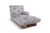 Opvouwbare bank 90x200 - Slim Basic Classic - Pascall Futon Dove Ash