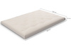 Matras 140x200 natuur met latex - Futon Pascall Slim Latex Ecru