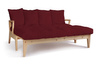 Slaapbank 200 cm - Sakura - Pascall Futon Maroon