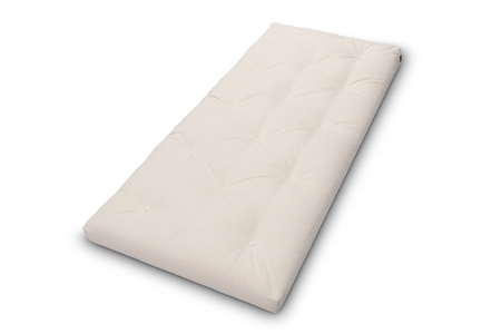 Matras 90x200 naturel - Futon Pascall Slim Natural Maroon