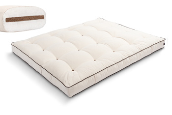 Matras 160x200 natuur met kokos - Futon Pascall Medium Coco Kedro Ecru