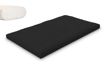 Matras 120x200 naturel - Futon Pascall Slim Natural Zwart