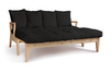 Slaapbank 200 cm - Sakura - Pascall Futon Zwart