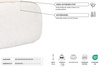 Matras 90x200 natuur - Futon Pascall Comfort Natural Ecru