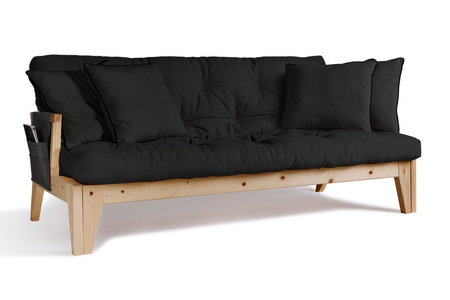 Slaapbank 200 cm - Sakura - Pascall Futon Zwart