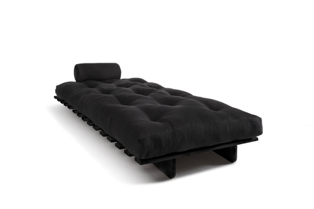 Vouwbank 90x200 - Slim Exclusive Black - Pascall Futon Zwart