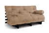 Vouwbank 160x200 - Slim Basic Black - Pascall Futon Beige