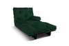 Opvouwbare bank 90x200 - Slim Exclusive Black - Pascall Futon Flesgroen