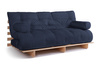 Slaapbank 180x200 - Slim Basic Classic - Pascall Futon Marineblauw