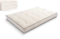 Matras 140x200 natuur met latex - Futon Pascall Comfort Trio Latex Kedro Ecru