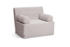 Sofa flexio 85x200 - Pascall - ribfluweel Lichtgrijs