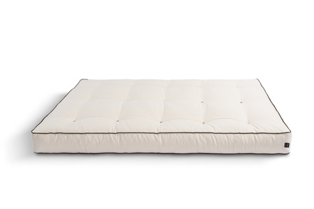 Matras 120x200 natuur met latex en 2x kokos - Futon Pascall Comfort Relax Hard Kedro Ecru