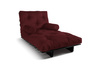 Opvouwbare bank 90x200 - Slim Comfort Black - Pascall Futon Maroon