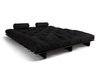 Slaapbank 180x200 - Slim Basic Black - Pascall Futon Zwart
