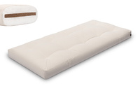 Matras 90x200 natuur met kokos - Futon Pascall Medium Coco Ecru