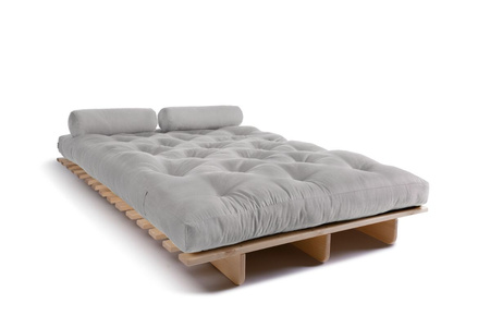 Opvouwbare bank 120x200 - Slim Exclusive Classic - Pascall Futon Dove Ash