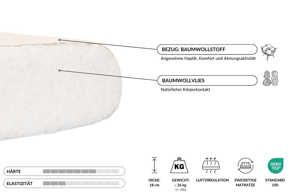 Sofa Tatami Medium Natural Kedro 100x200 - Pascall Futon Linnen