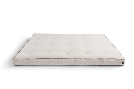 Matras 200x200 natuur met latex - Futon Pascall Medium Latex Kedro Linnen