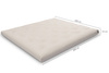 Matras 180x200 natuur met latex - Futon Pascall Slim Duo Latex Ecru