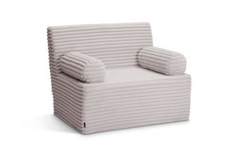 Sofa flexio 85x200 - Pascall - ribfluweel Lichtgrijs