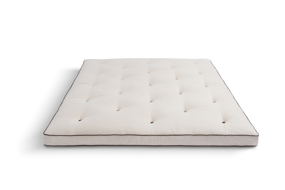 Matras 160x200 natuur met latex - Futon Pascall Slim Duo Latex Kedro Linnen