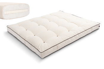 Matras 180x200 natuur met latex - Futon Pascall Medium Latex Kedro Ecru
