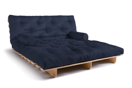 Slaapbank 180x200 - Slim Comfort Classic - Pascall Futon Marineblauw