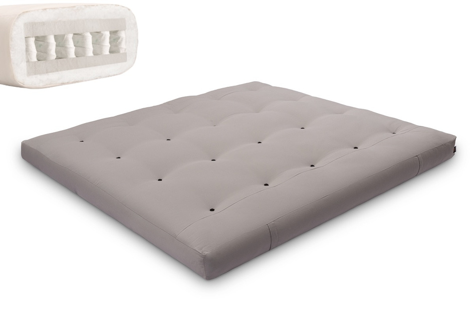 Matras 180x200 - Futon Hybrid Pocket H3 - Pascall Grijs