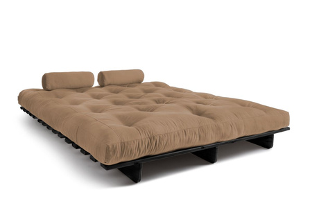 Vouwbank 160x200 - Slim Exclusive Black - Pascall Futon Beige