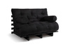 Slaapbank 120x200 - Slim Exclusive Black - Pascall Futon Zwart