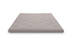 Matras 200x200 naturel - Futon Pascall Slim Natural Grijs