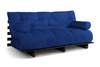 Slaapbank 180x200 - Slim Basic Black - Pascall Futon Prairie