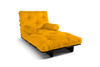 Opvouwbare bank 90x200 - Slim Comfort Black - Pascall Futon Honing