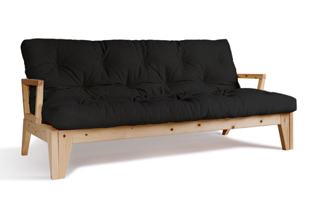 Slaapbank 200 cm - Sakura - Pascall Futon Zwart