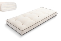 Matras 90x200 natuur met latex - Futon Pascall Medium Duo Latex Kedro Ecru