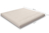 Futon Pascall Medium Latex - Matras 200x200 Grijs - natuurlijk met latex