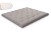 Matras 180x200 naturel - Futon Pascall Slim Natural Grijs