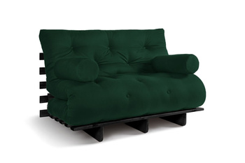 Slaapbank 120x200 - Slim Basic Black - Pascall Futon Flesgroen