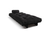 Opvouwbare bank 90x200 - Slim Basic Black - Pascall Futon Zwart
