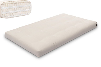 Matras 120x200 natuur met latex - Futon Pascall Comfort Trio Latex Wool Ecru
