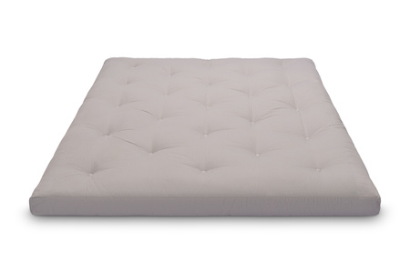 Matras 160x200 naturel - Futon Pascall Slim Natural Grijs