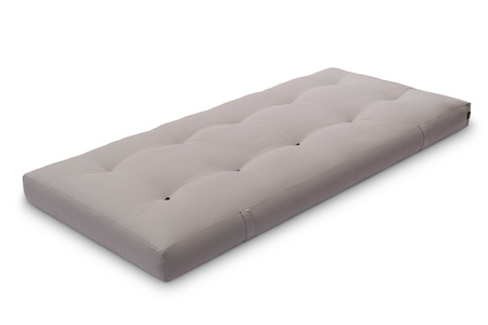 Futon Pascall Medium Duo Latex - Matras 90x200 Grijs - natuur met latex