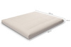 Matras 180x200 natuur met kokos - Futon Pascall Medium Duo Coco Ecru