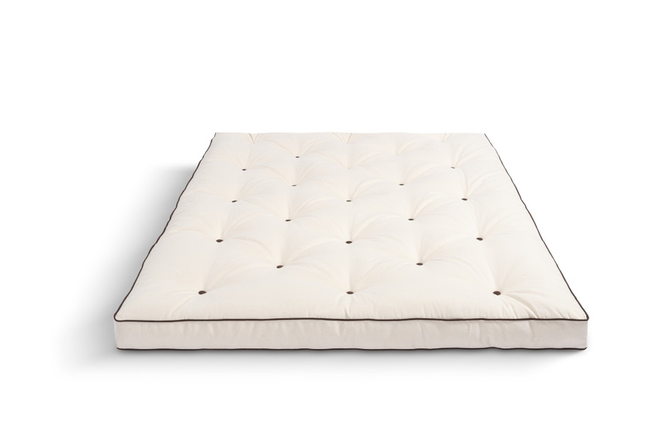 Matras 140x200 natuur - Futon Pascall Slim Natural Kedro Ecru